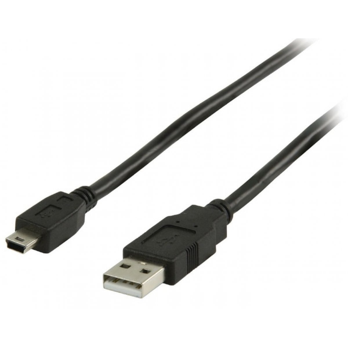 CABLE USB A/M - MINI USB B/M (5P) (5M) NEGRO