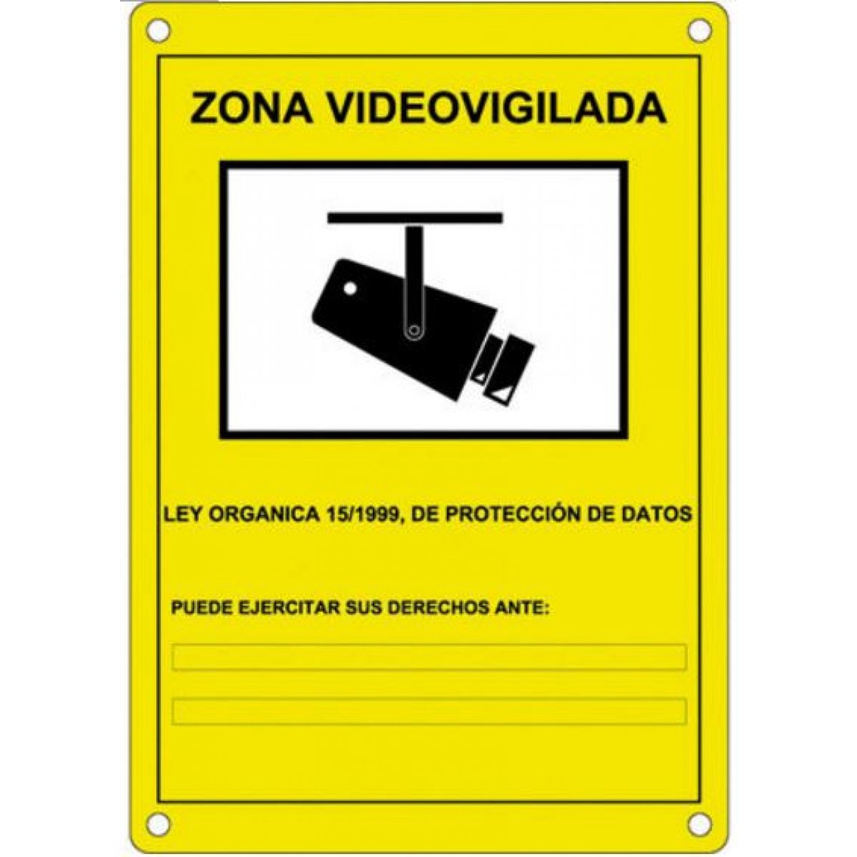 CARTEL PLASTICO CCTV