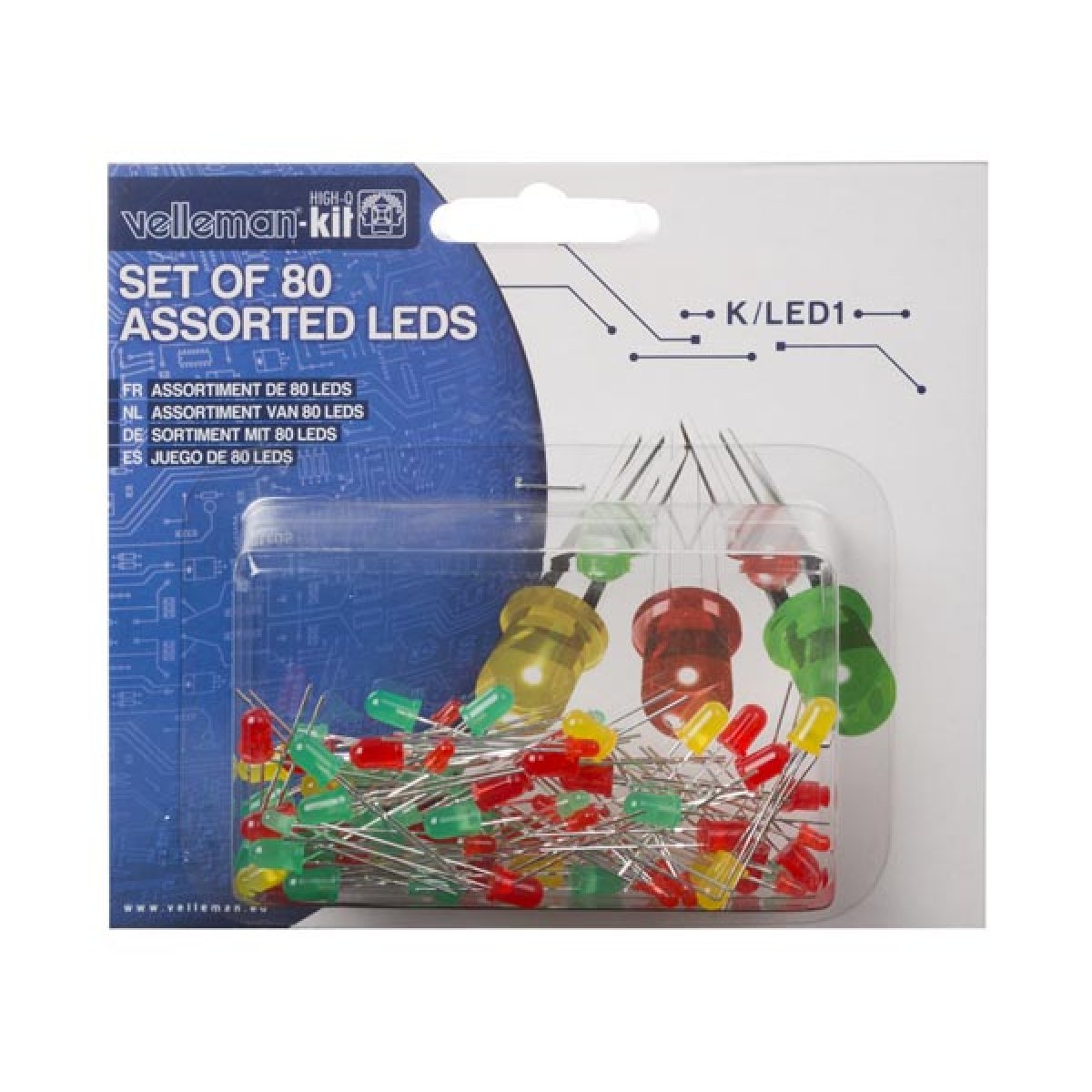 JUEGO LEDS COLORES (80ud)