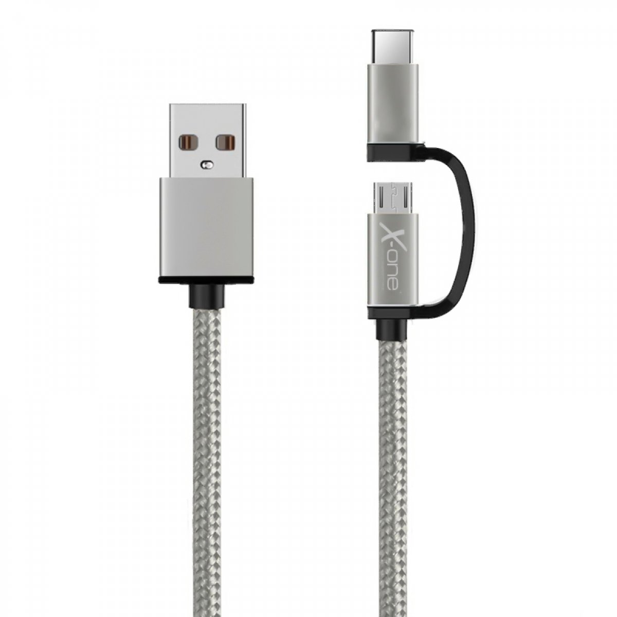 CABLE USB A/M - MICRO USB A/M + USB C/M (1M) X-ONE