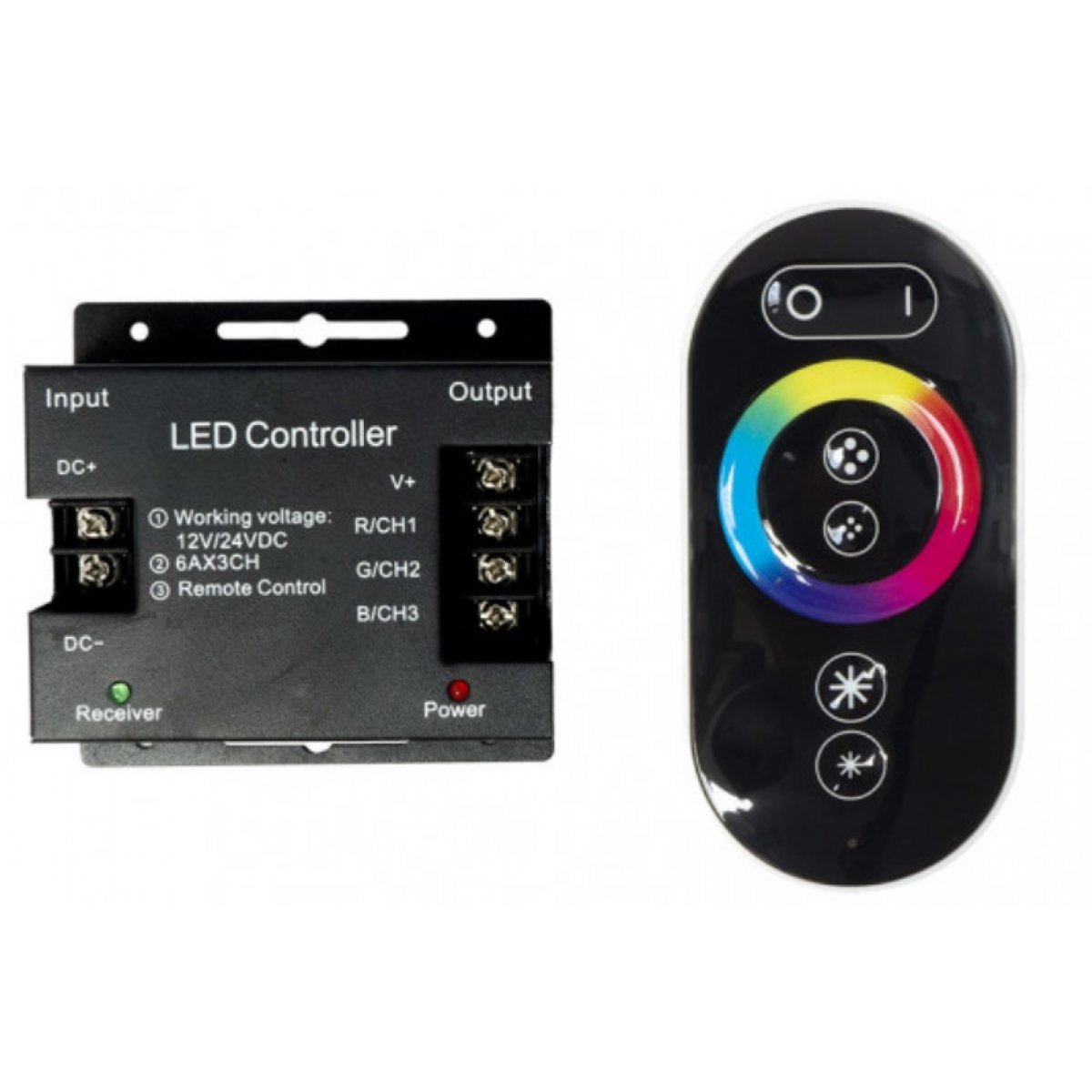 CONTROLADOR LED RGB DIMMER TOUCH SERIES 1704