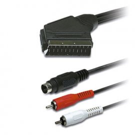 CABLE EURO/M + SVHS/M + 2 RCA/M (2M)