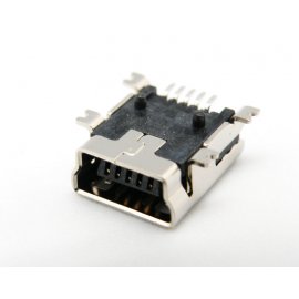 CONECTOR MINI USB HEMBRA 5 PIN SOLDAR