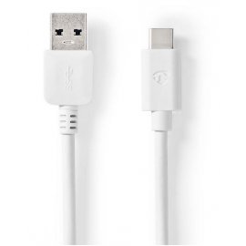 CABLE USB A/M - USB C/M 3.2 (1M) NEDIS BLANCO