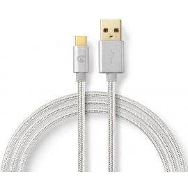 CABLE USB A/M - USB C/M 2.0 (1M) NEDIS PLATA
