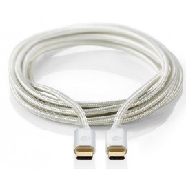 CABLE USB C/M - USB C/M 2.0 (1M) NEDIS PLATA