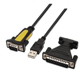 CONVERTIDOR USB A/M - RS232/M - DB25/M (2M) AISENS