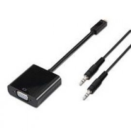 ADAPTADOR MICRO HDMI/M - VGA/H + AUDIO