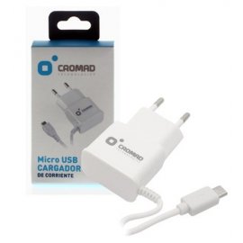 CARGADOR MICRO USB 2.1A BLANCO CROMAD