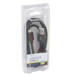 CABLE CUERO USB A/M - MICRO USB B/M 2.0 (1M)
