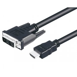 CABLE DVI/M 18+1 - HDMI/M (1M) HQ